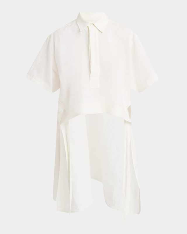 High-Low Linen Shirt